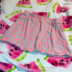 Pink cheetah skirt